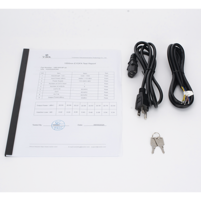 Amplificador Óptico EYDFA de 8 puertos de 1550nm