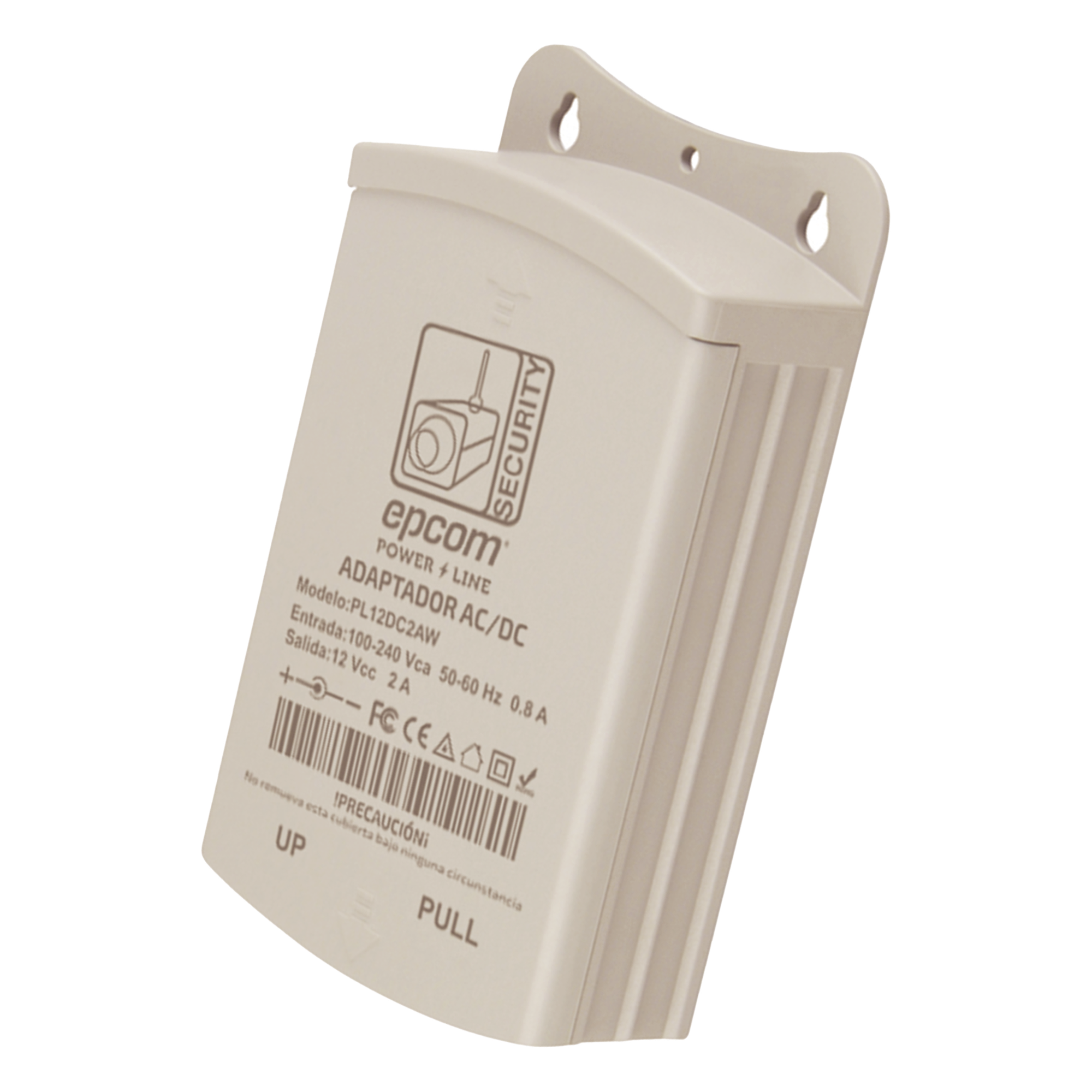 Fuente de Poder para Exterior / 12 Vcc / 2 Amp / 1 Salida / Voltaje de Entrada de 100 - 240 VCA — EPCOM POWERLINE · SKU PL12DC2AW