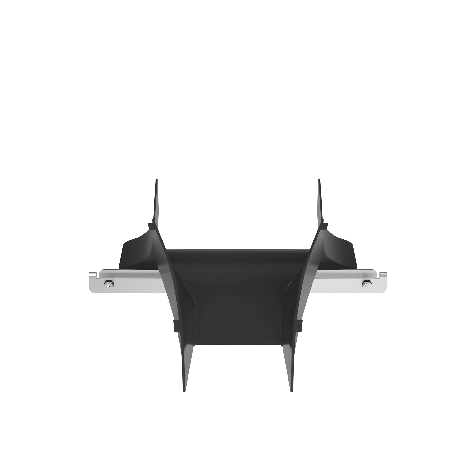 Bajada/Salida de Cables Para Charola Wire Basket, de 4 in, Con Control de Radio de Curvatura, Color Negro — PANDUIT · SKU PWBSPJ4BL