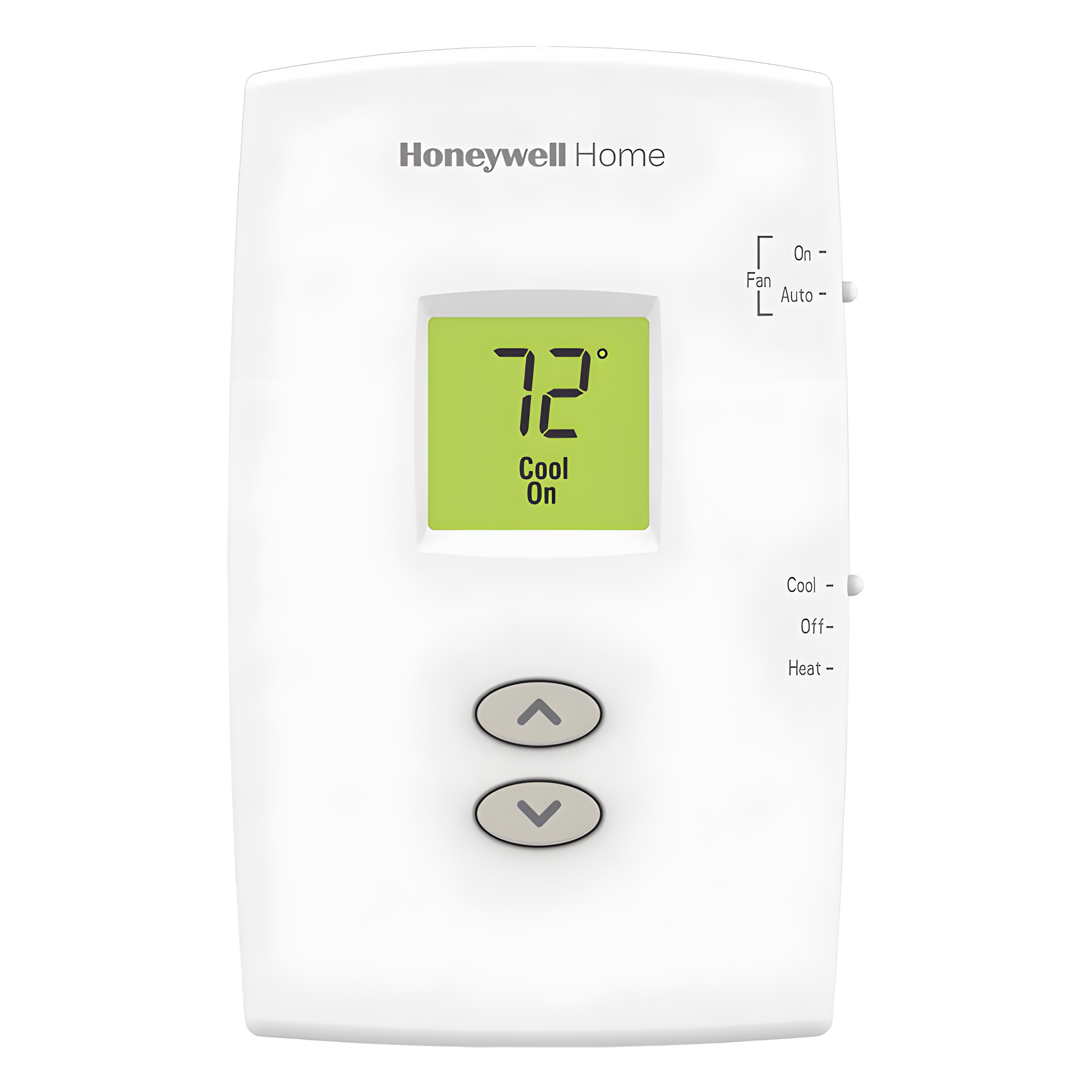 Termostato no programable vertical de 1 etapa calor/frío para sistemas convencionales (gas, aceite, eléctrico) y calefacción por agua caliente, vapor o 750 mV, serie Pro 1000 — HONEYWELL HOME RESIDEO · SKU TH1110DV1009/U