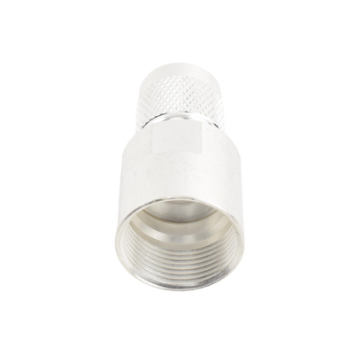 Conector TNC Macho de Rosca en 50 Ohm para cable LMR-400, 9913, 8214, CNT-400, RG8/U-SYS, RFLASH-1113, Plata/ Oro/ Teflón.