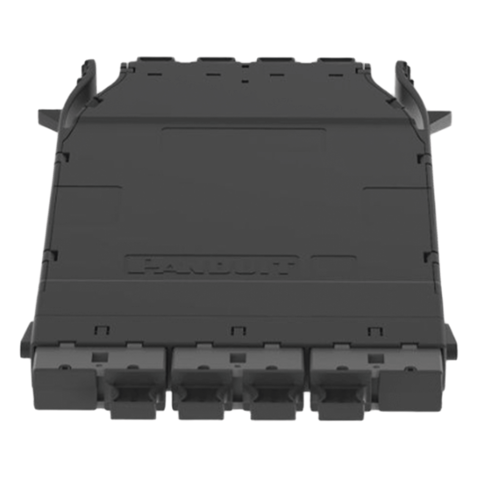 Cassette HD Flex? Para 32 Fibras Multimodo OM4, de 4 MPO(8F) Macho a 4 MPO(8F) Macho, Color Gris — PANDUIT · SKU FHMZO-32-M