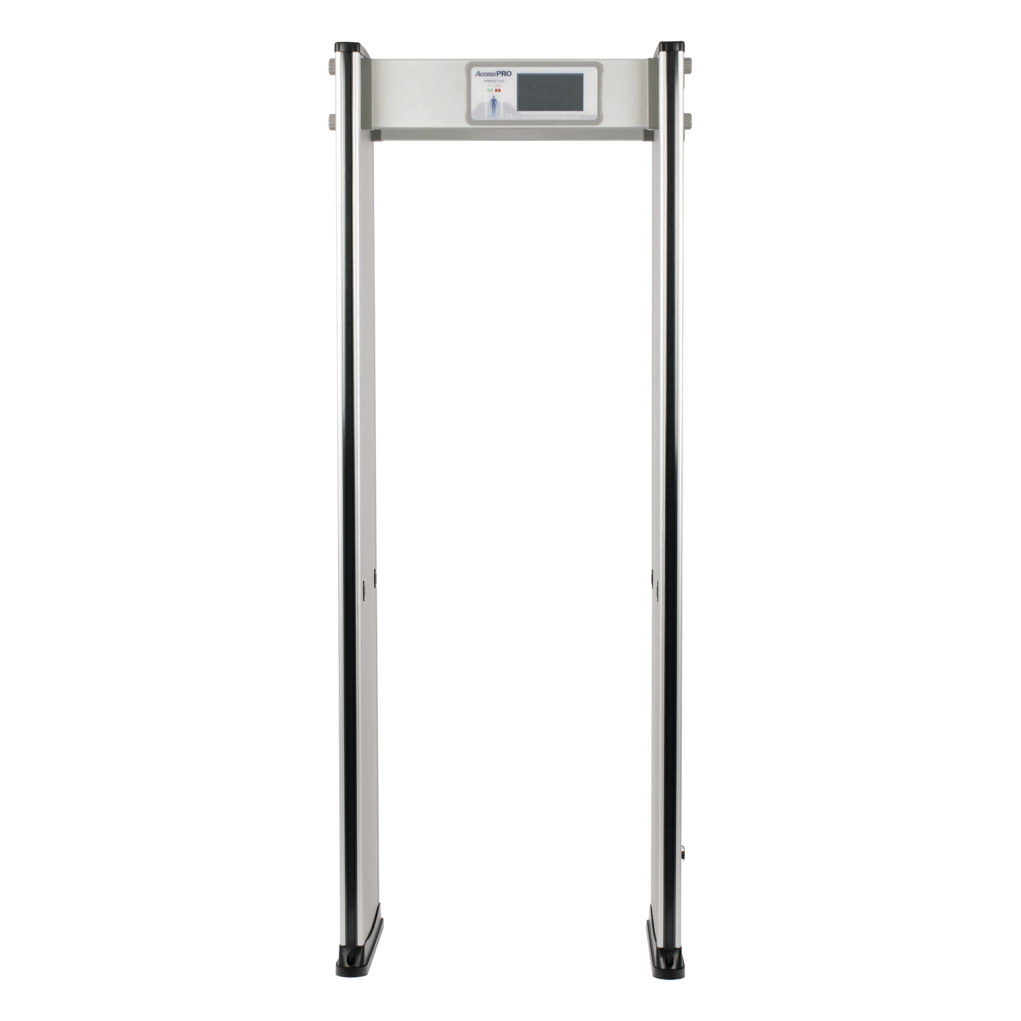 Detector de Metales de 18 Zonas / Arco para Interiores / 50 Inspecciones por Minuto / Sensor Infrarrojo Anti-Falsas / Contador Integrado / 8 Programas Precargados — ACCESSPRO · SKU AP-MESC18-V2