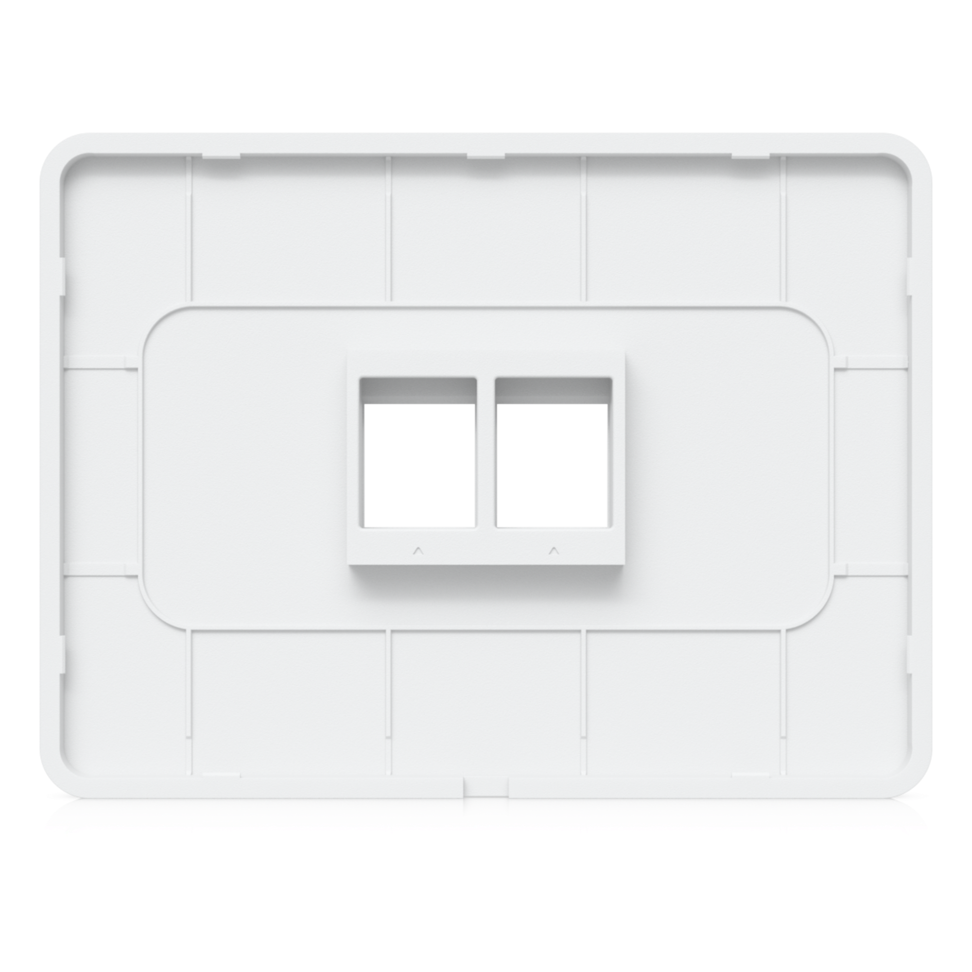 Placa de Pared Keystone / 2 Puertos / Horizontal / Superficie Pintable / 4.4 x 3.2 x 0.12 in / Paquete 4 Piezas