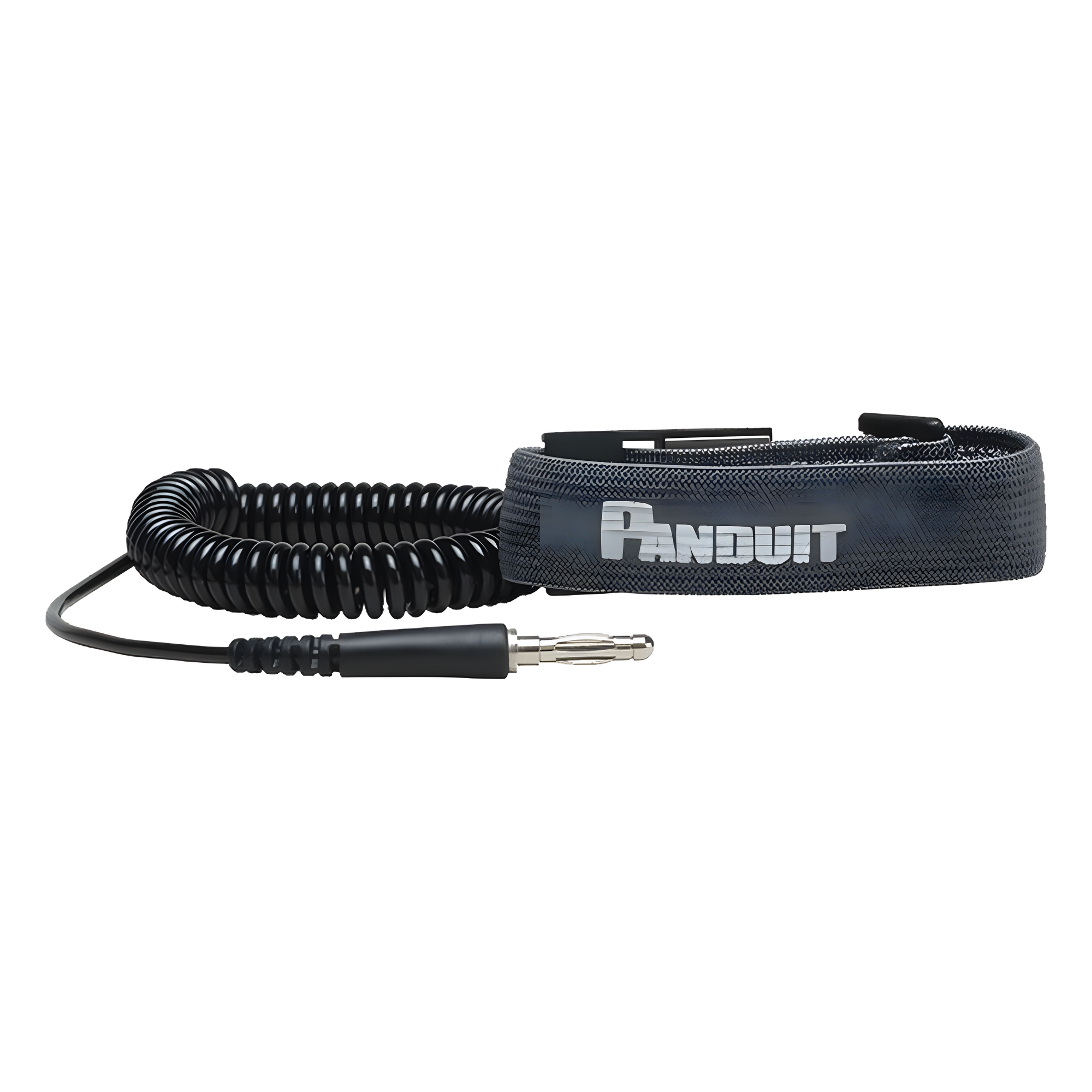 Pulsera Anti Descargas Electrostática (ESD), de Tela Ajustable, con Cable en Espiral de 1.82 Metros (6 Pies) — PANDUIT · SKU RGESDWS