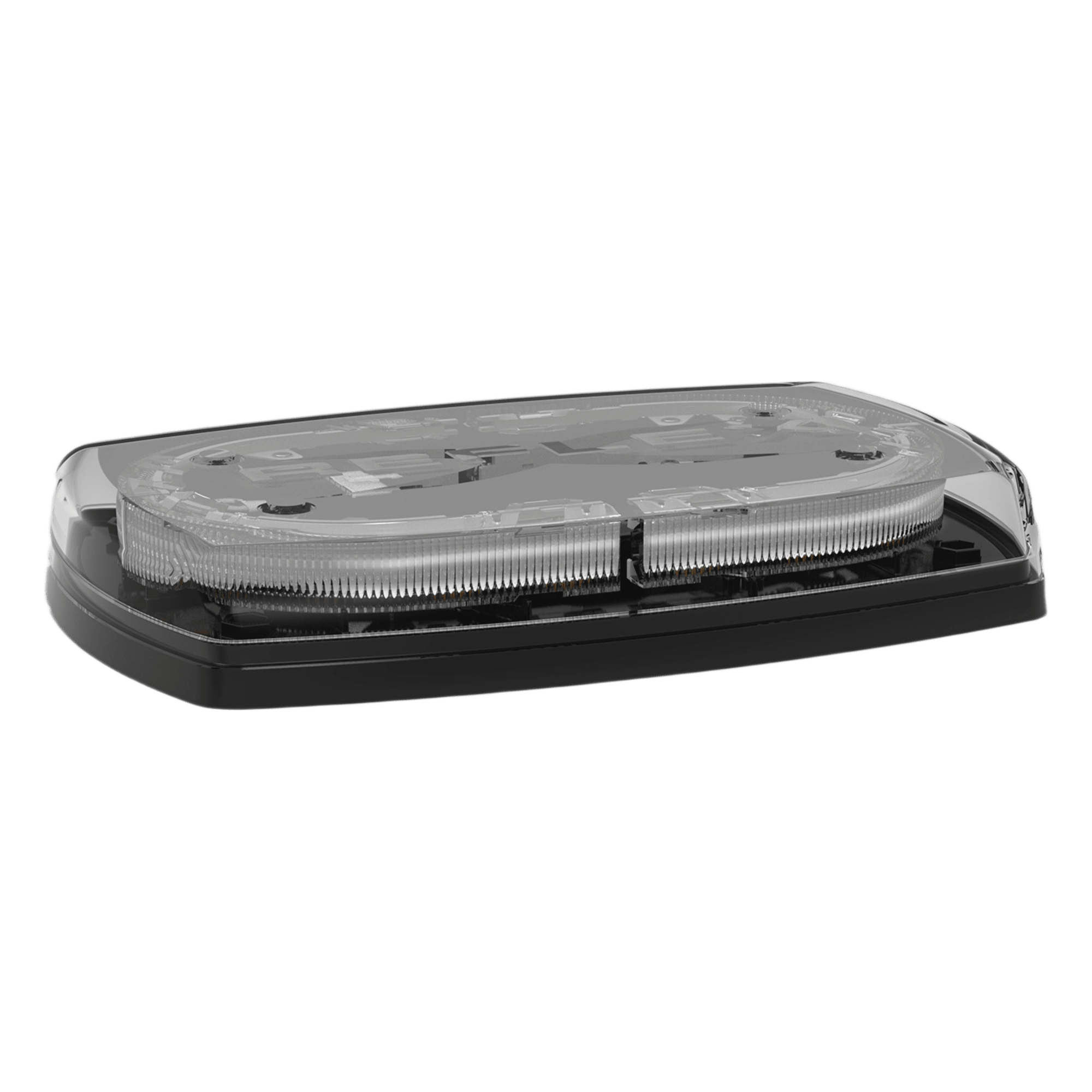 Mini torreta de 48 LED 10" Ámbar/Claro, Lente Transparente, Cableado — ECCO · SKU 5540CAC