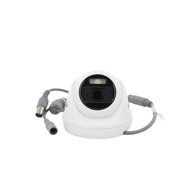 Turret TURBOHD 2 Megapíxel (1080p) / Imagen a color 24/7 / Lente 2.8 mm / Policarbonato / Luz Blanca 20 mts / Interior / Microfono Integrado / TVI-AHD-CVI-CVBS / dWDR