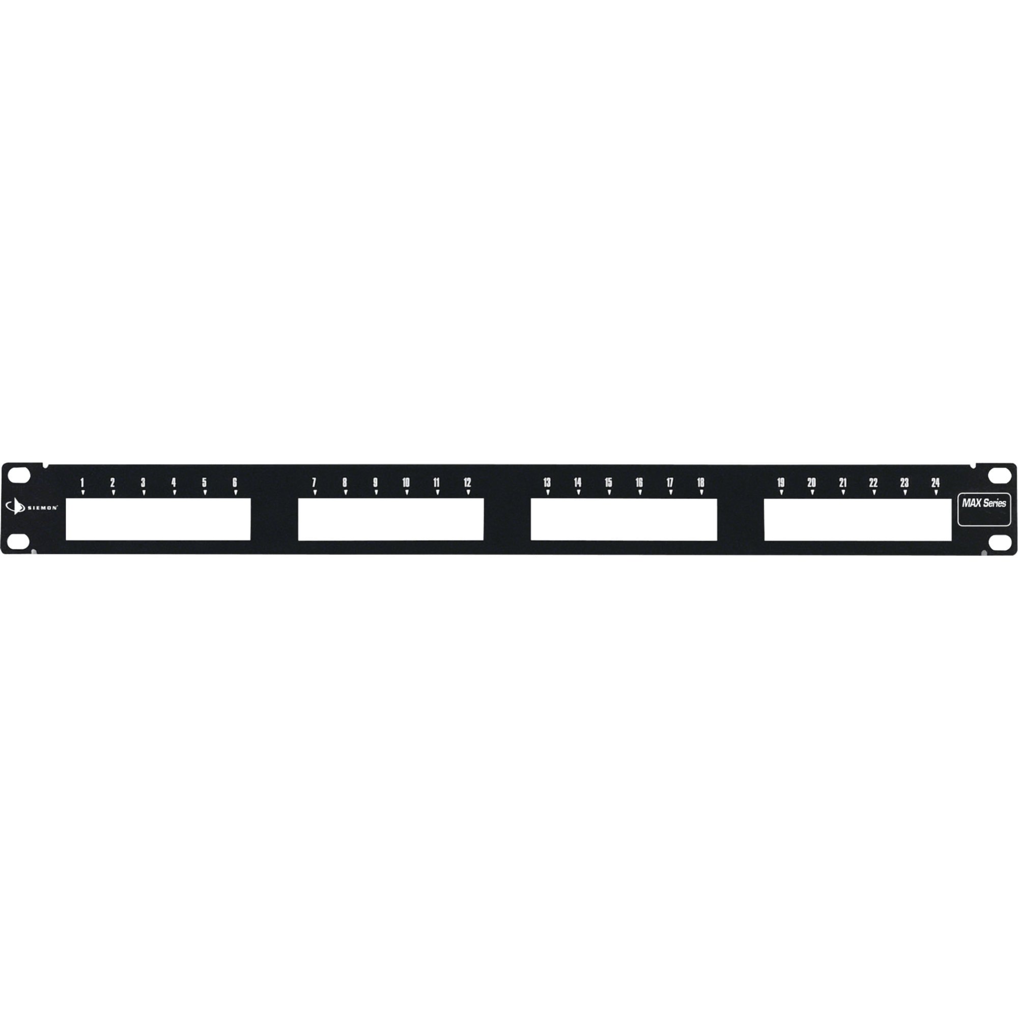 Patch Panel MAX Modular (Vacío), de 24 Puertos, Plano, 1UR