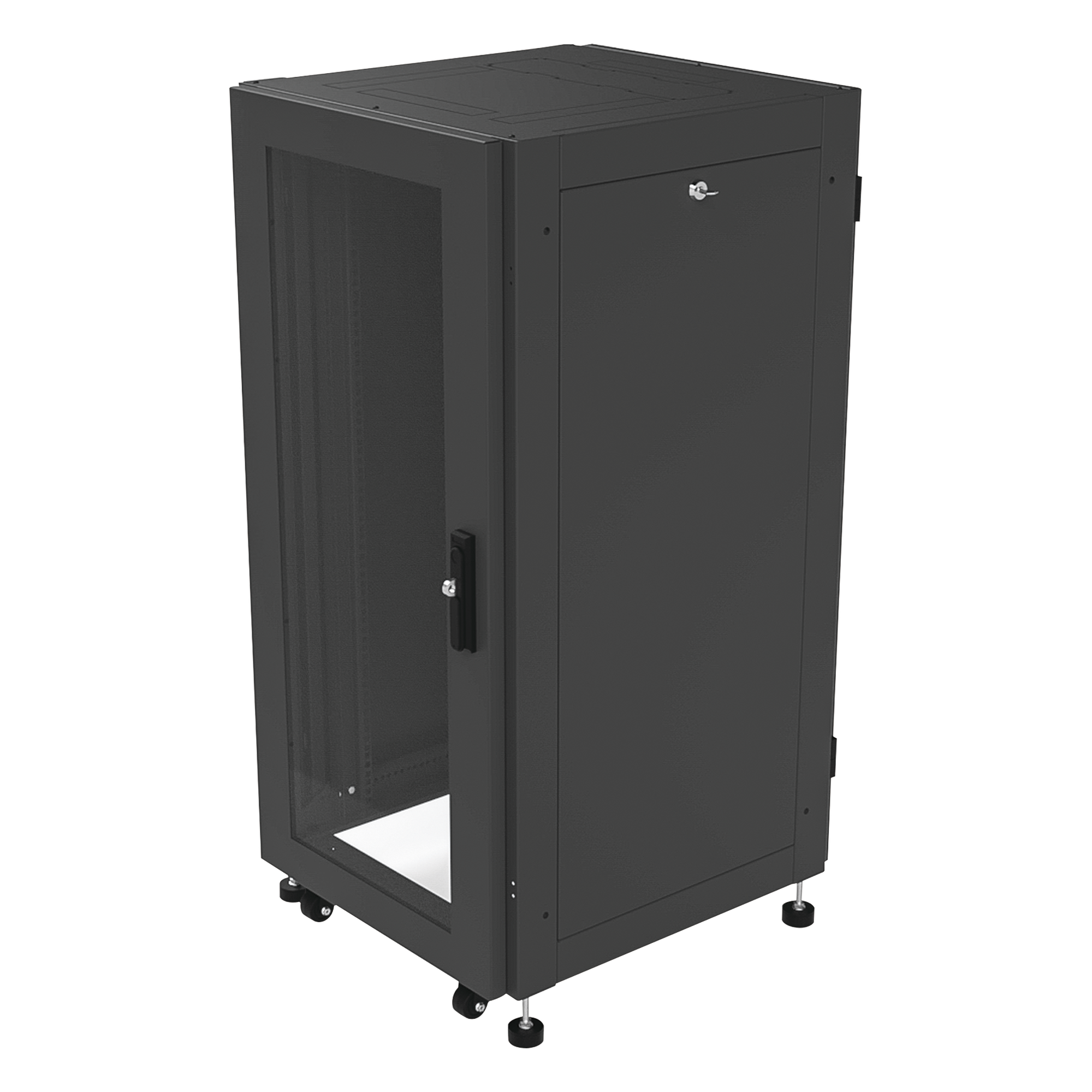 Gabinete Profesional para Telecomunicaciones de 19in, Instalación a Piso, 24UR, 600 mm Profundidad, Se envía el Gabinete Armado. — LINKEDPRO BY EPCOM · SKU LP-6060-24U-R2