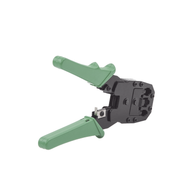 Pinzas para plegar (Ponchadoras) cables RJ11, RJ12, RJ45 telefónicos y cables de red Cat5e, Cat6, Cat6a y con Cavidades para 4, 6 y 8 conductores.