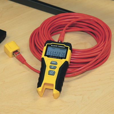 Tester de Cable LAN Scout™ Jr. 2/ Para: Prueba aprobada/ Error de Cableado/ Falla de Circuito Abierto o Cortocircuito/ Par Dividido/ Blindaje.