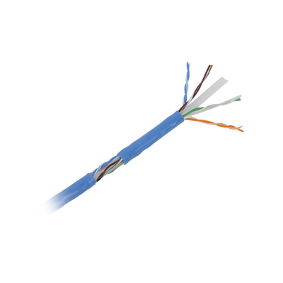 Bobina de Cable U/UTP Cat6A de 305 Metros (1000 Pies), Color Azul, CM, Soporta 10G-BaseT para Transmisión de Frecuencias de Hasta 500MHz, UL