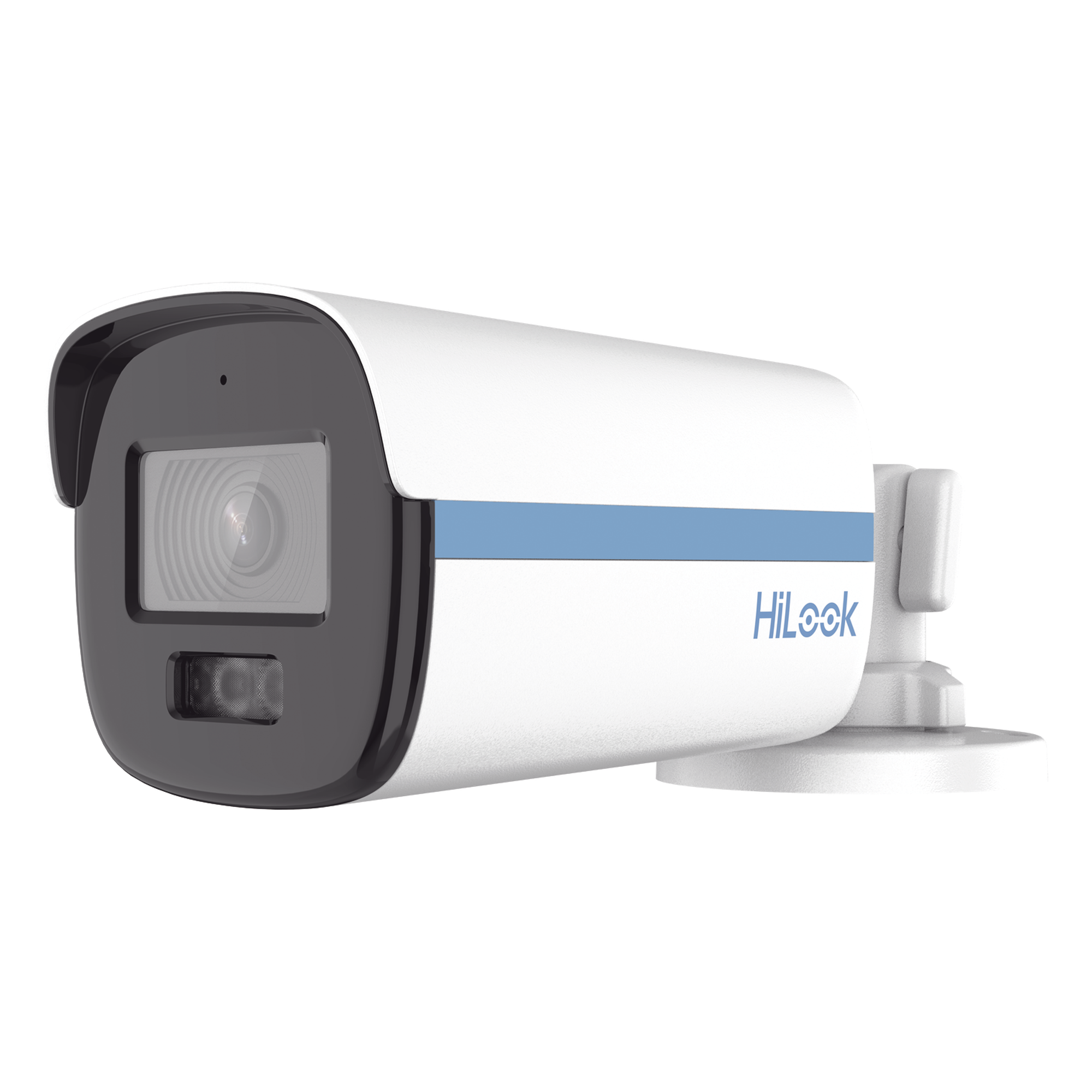[Dual Light + ColorVu] Bala TURBOHD 3K / 5 Megapixel / Lente 3.6 mm / Audio por Coaxitron / 40 mts IR + 40 mts Luz Blanca / Exterior IP67 / Metal / dWDR — HiLook by HIKVISION · SKU THC-B259-LMS