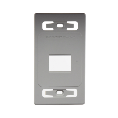 Placa de Pared Modular MAX, de 2 Salidas, Color Blanco