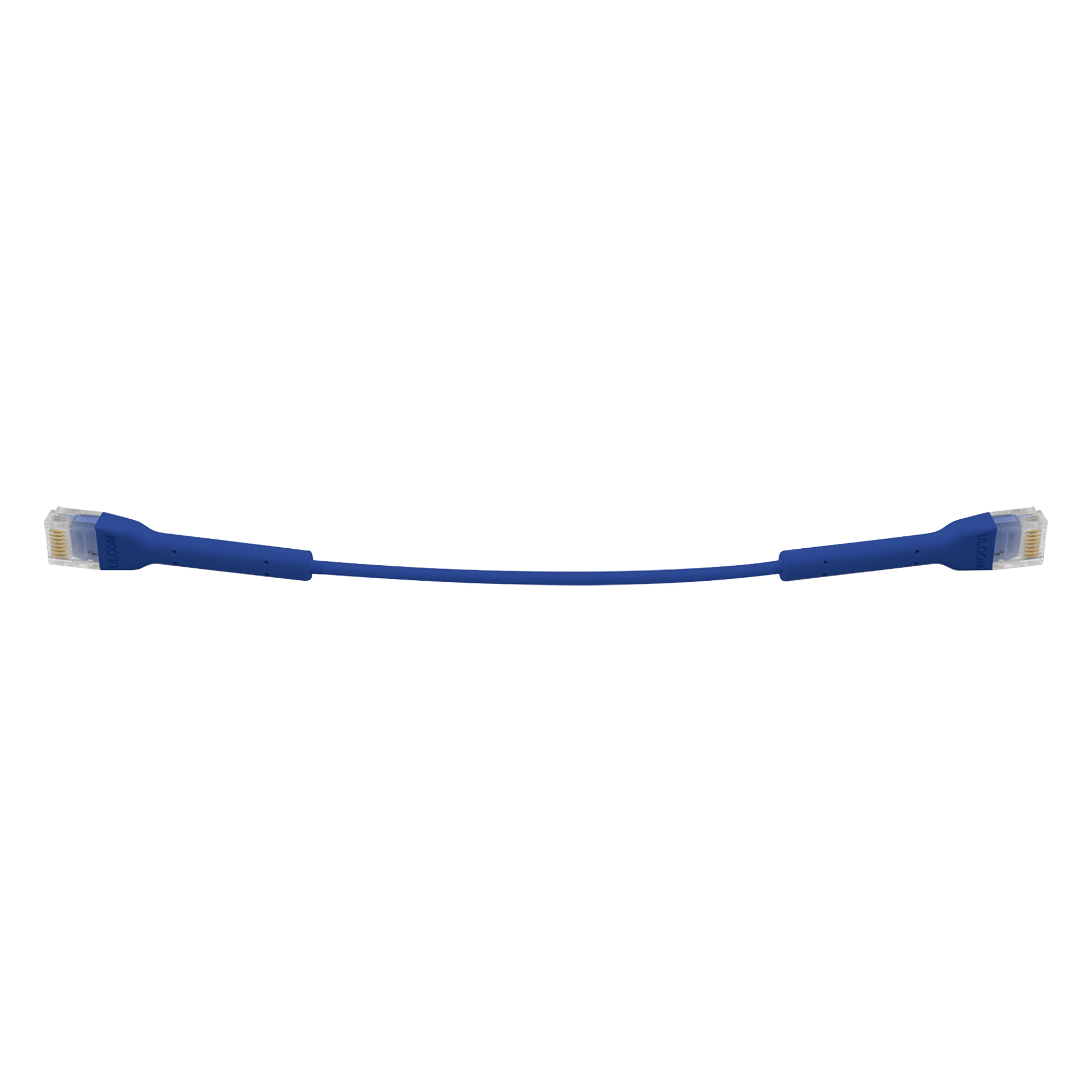 UniFi Ethernet Patch Cable Cat6 de 22 cm (8.66 pulgadas), Color Azul — UBIQUITI · SKU UC-PATCH-RJ45-BL
