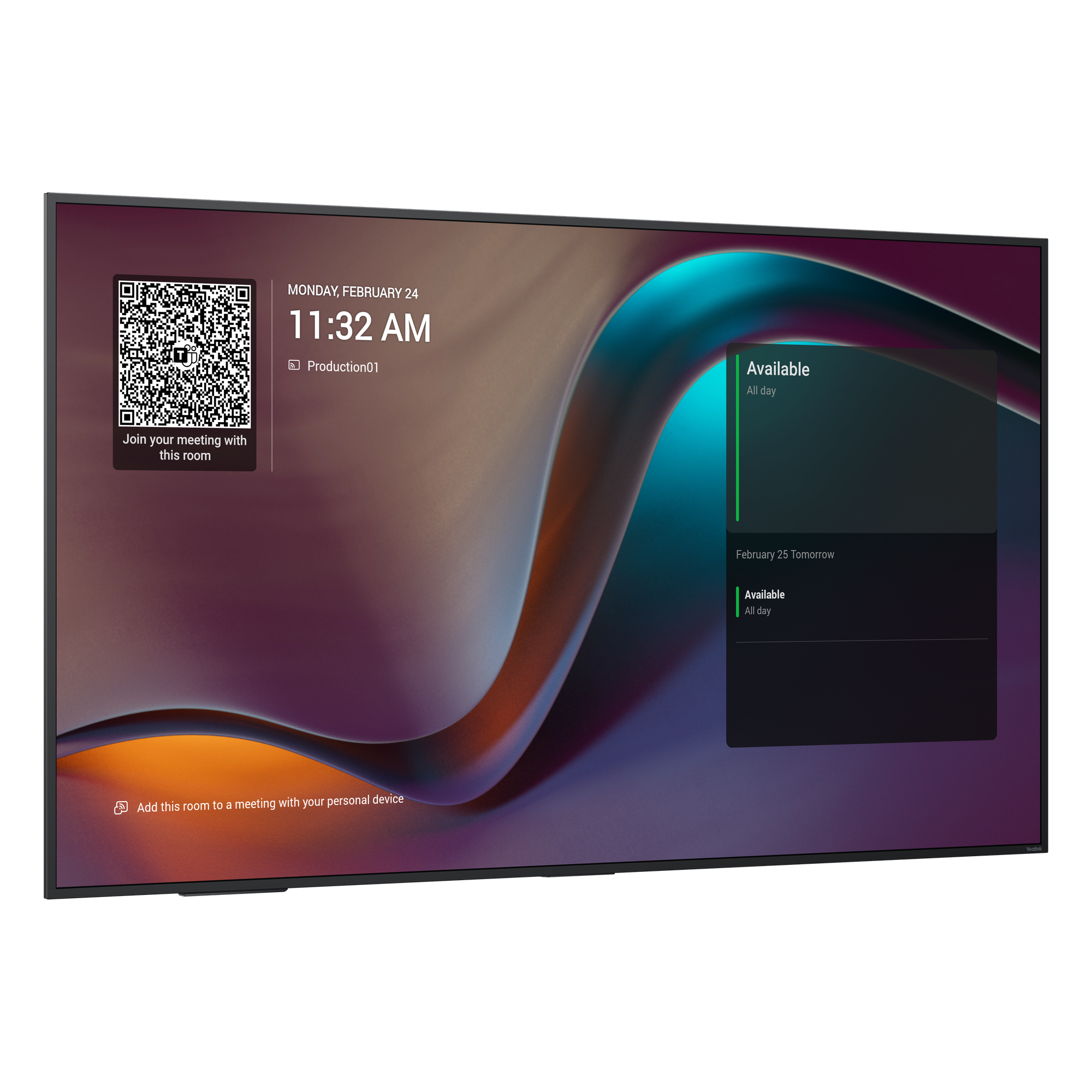 Pantalla Profesional Yealink de 86" MD-86 para Salas de Juntas, con Integración a MeetingBars y Control Inteligente — YEALINK · SKU MD-86