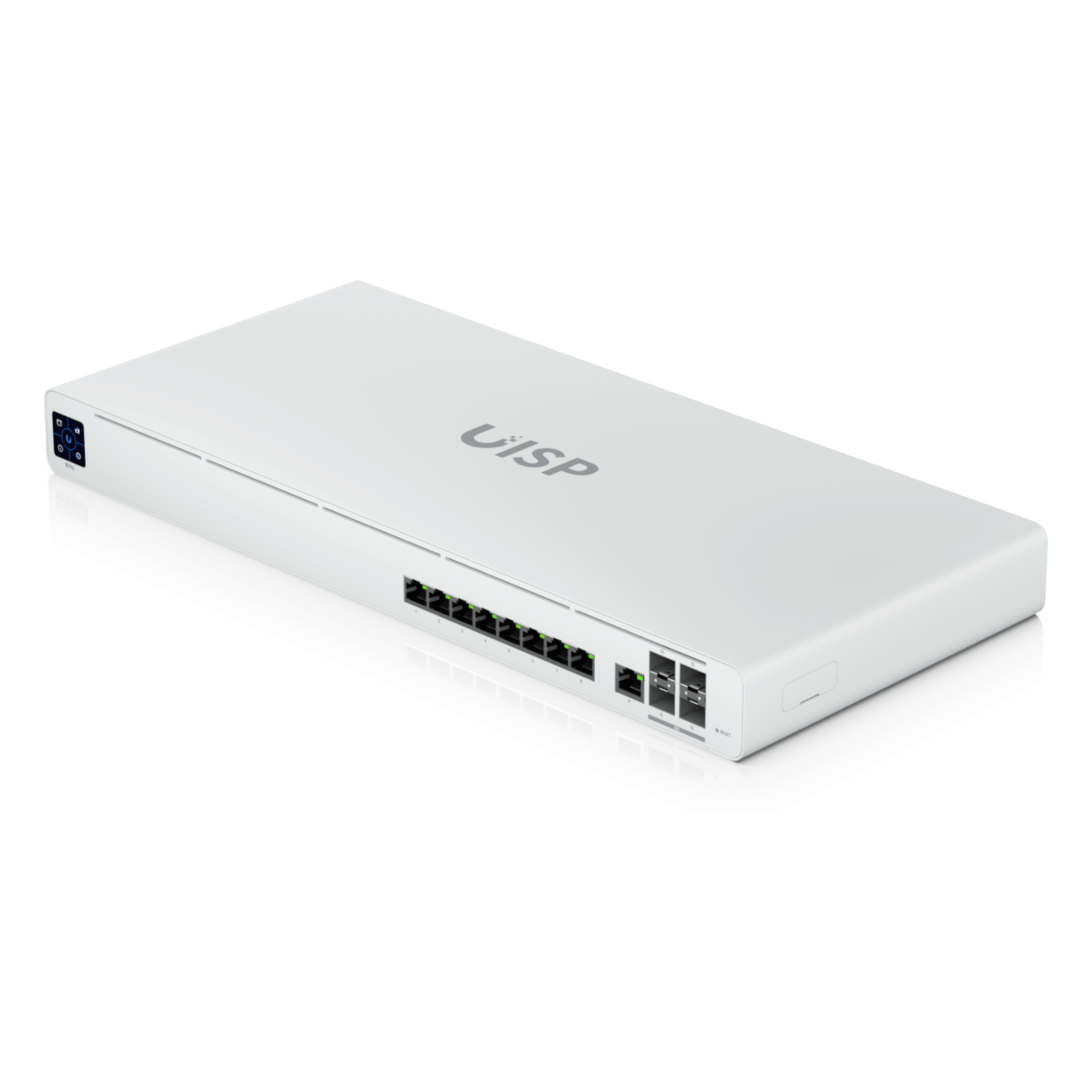 UISP Router Pro – Router 10 GbE para ISP con Switch Capa 2 Integrado, Enrutamiento Avanzado y Rendimiento NAT de hasta 9.5 Gbps — UBIQUITI · SKU UISP-R-PRO