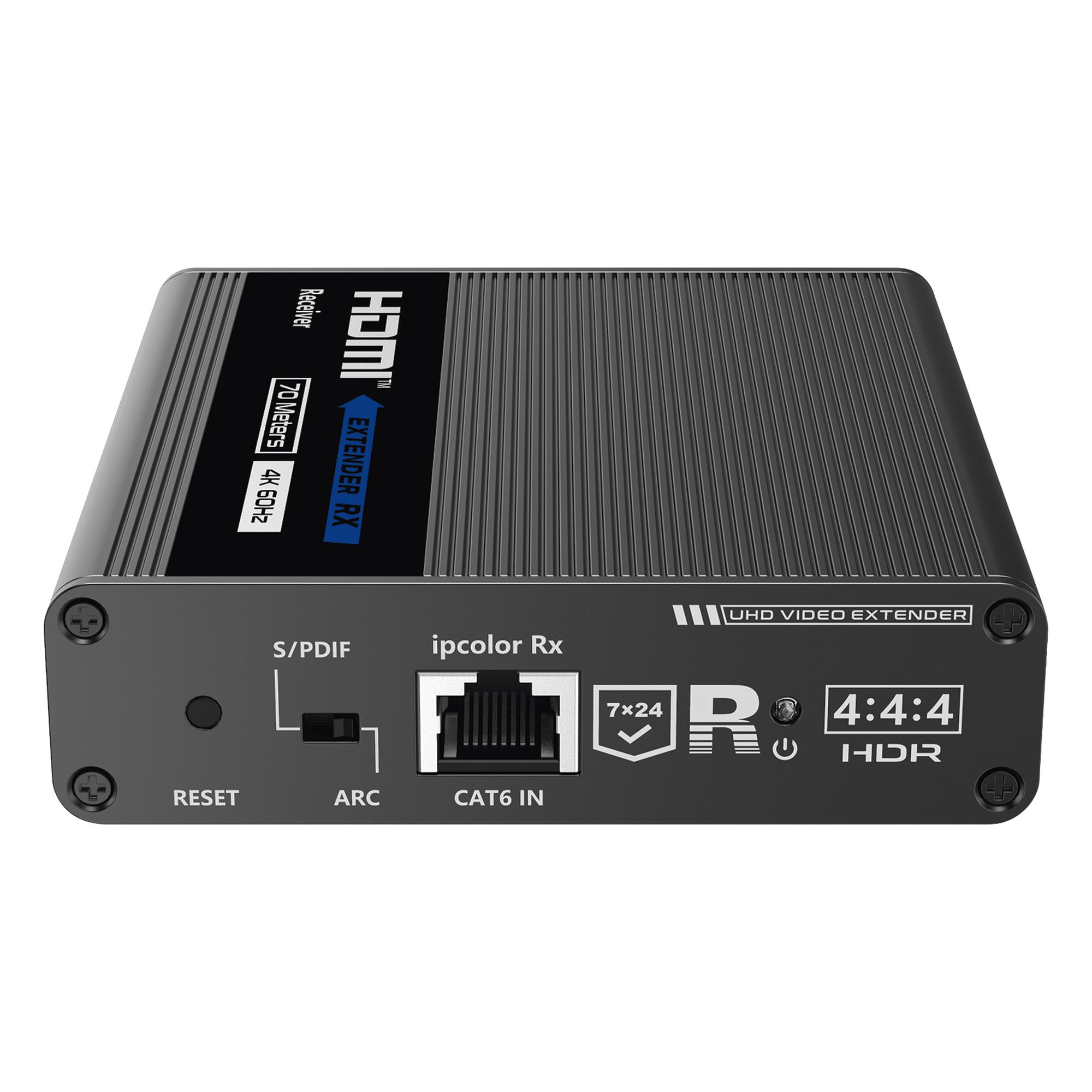 Receptor Compatible para Kits TT- 676 / 4K@60Hz con IR / Distancia de 70 Metros / Conexión en Cascada de hasta 10 Receptores con TT676. — EPCOM TITANIUM · SKU TT-676RX