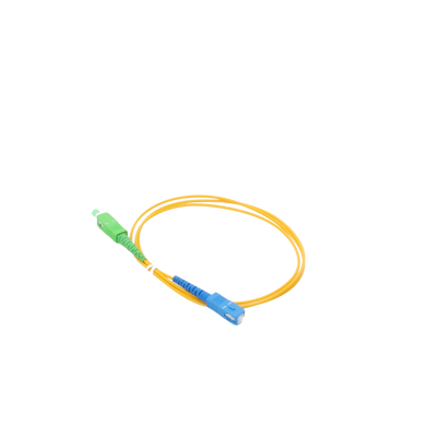 Jumper de Fibra Óptica Monomodo SC/APC-SC/UPC Simplex de 1 Metro (3.28 Pies), 2mm