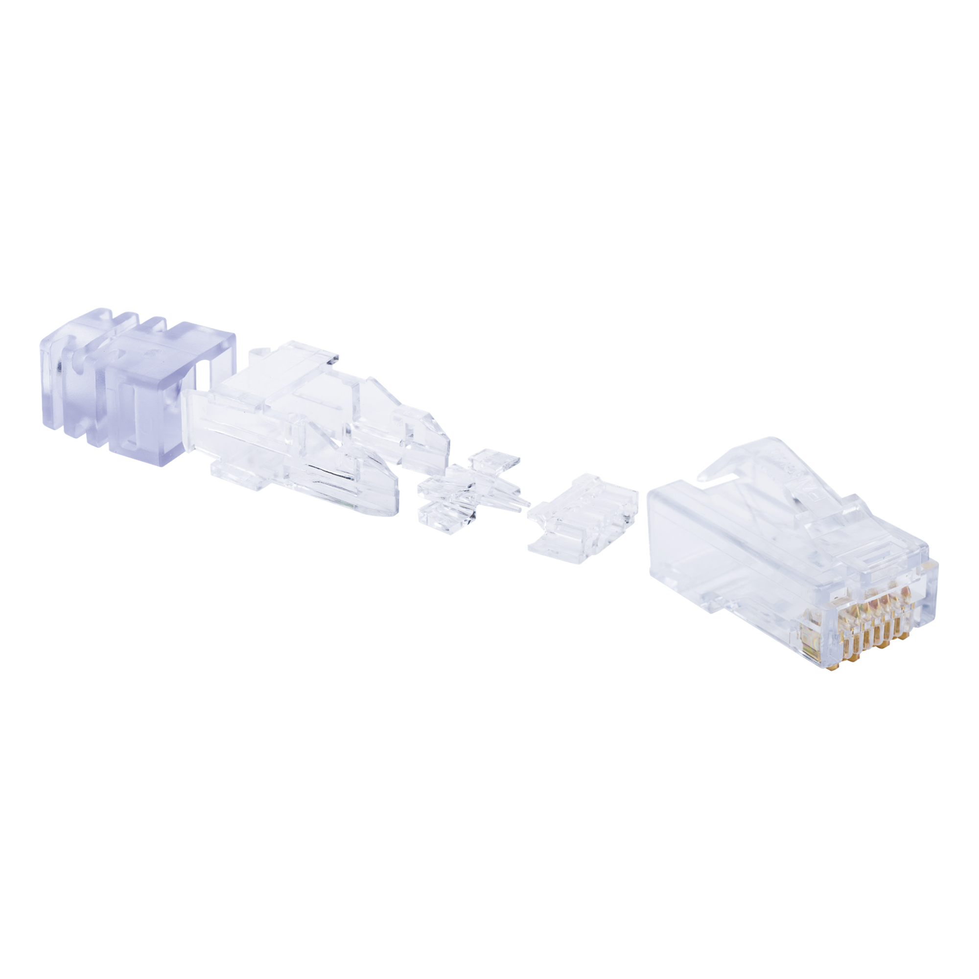 Plug RJ45 Cat6 de 5 Piezas, Para Cable UTP de Calibre 23-24 AWG, Chapado en Oro de 50 Micras, Paquete de 100 Piezas — PANDUIT · SKU SP688-C