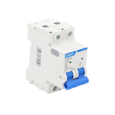 Pastilla para Riel Din, 2 Polos, 10 Amp, Vca:110/415v, 6kA, Catálogo: NXB632PC10.