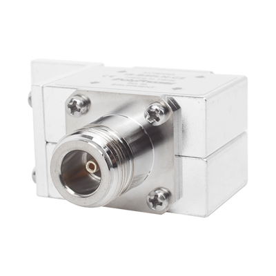 Protector Coaxial RF / 125-1000 MHz / 50 Ω / Conectores N Hembra / Bloqueo DC / 40 kA