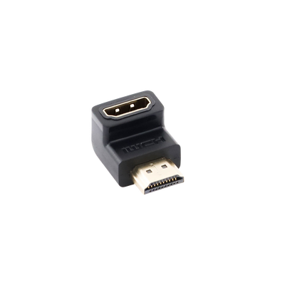 Adaptador HDMI de 90 Grados Macho a Hembra / Hacia Abajo / HDMI 2.0 4K@60Hz / Proporciona Flexibilidad Sin Doblar los Cables HDMI