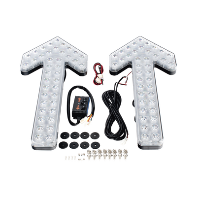 Flechas directoras de tráfico LED de 24 Pulgadas en color ámbar con 240 LED