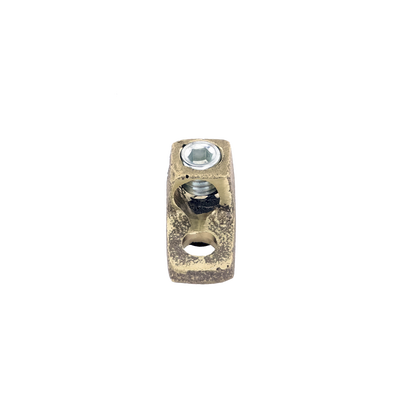 Conector Bornes a Cable / Bronce 100% / Borne 3/8 in / Cable 4-2/0 AWG / Sin Soldadura Exotérmica