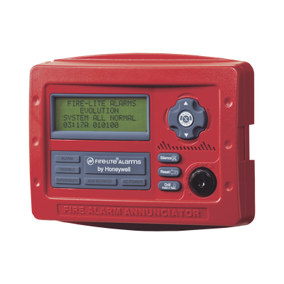 Anunciador Serial para Paneles Direccionables Fire-Lite, Color Rojo