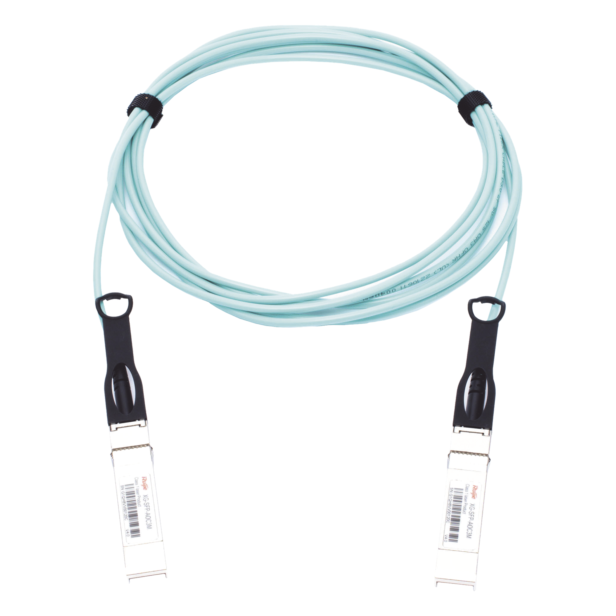 Jumper de fibra con MINI-GBIC SFP+ 10GB 3m — RUIJIE · SKU XG-SFP-AOC3M