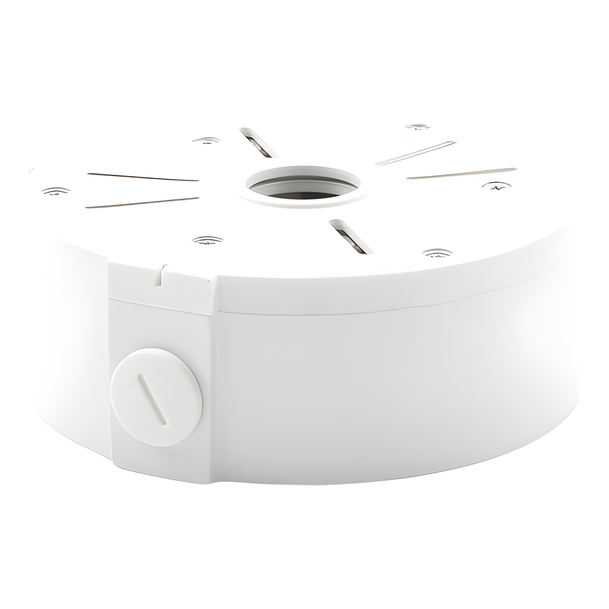 Caja de Conexiones Universal / Uso en Interior / Fabricada en Metal / Color Blanco / Uso en Bala - Domo - Turret / Conexión 3/4
