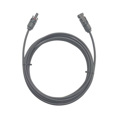 Cable Fotovoltaico / 1 metro / Color Negro / Calibre 10 AWG / Terminal MC4-Macho y Hembra en ambos extremos