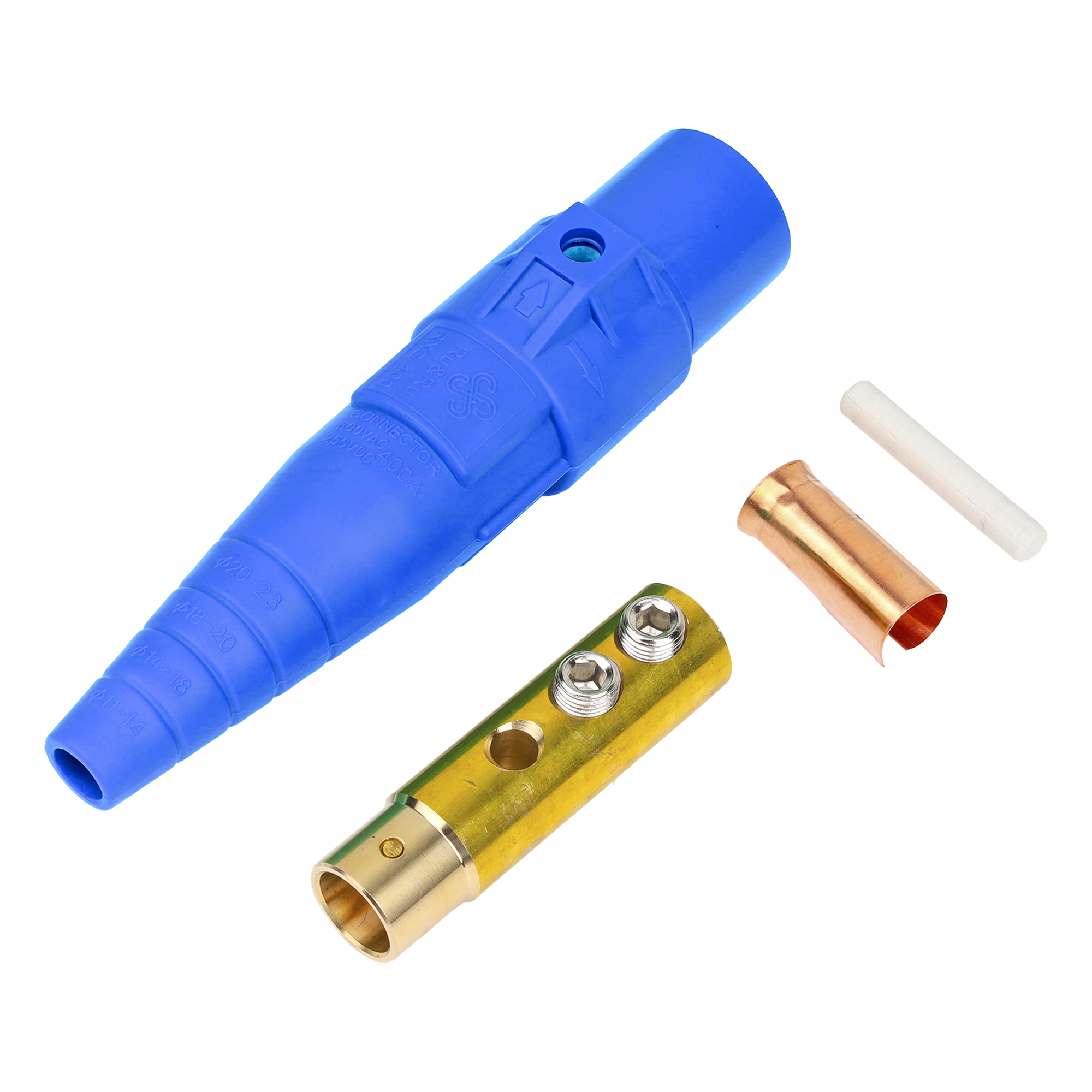 Conector camlock 400 AMPERES HEMBRA COLOR AZUL — EPCOM PROAUDIO · SKU EPCAMLOCK400AFBLUE