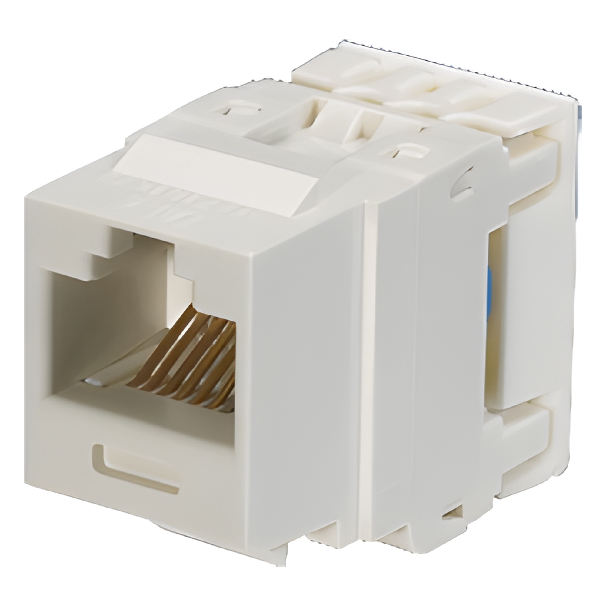 Conector Jack Estilo 110 (de Impacto), Tipo Keystone, Categoría 6, de 8 Posiciones y 8 Cables, Color Blanco — PANDUIT · SKU NK688MWH