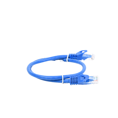 Cable de Parcheo UTP Cat6 - 0.5 Metros (1.64 Pies) - Azul
