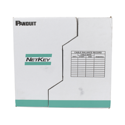 Bobina de Cable UTP 305 Metros (1000 Pies) de Cobre, NetKey, Reelex, Azul, Categoría 6 (24 AWG), 1000Mbps, PVC (CM), de 4 Pares