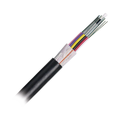 Cable de Fibra Óptica 12 Hilos, OSP (Planta Externa), No Armada (Dieléctrica), MDPE (Polietileno de Media Densidad), Multimodo OM3 50/125 Optimizada, Precio Por Metro