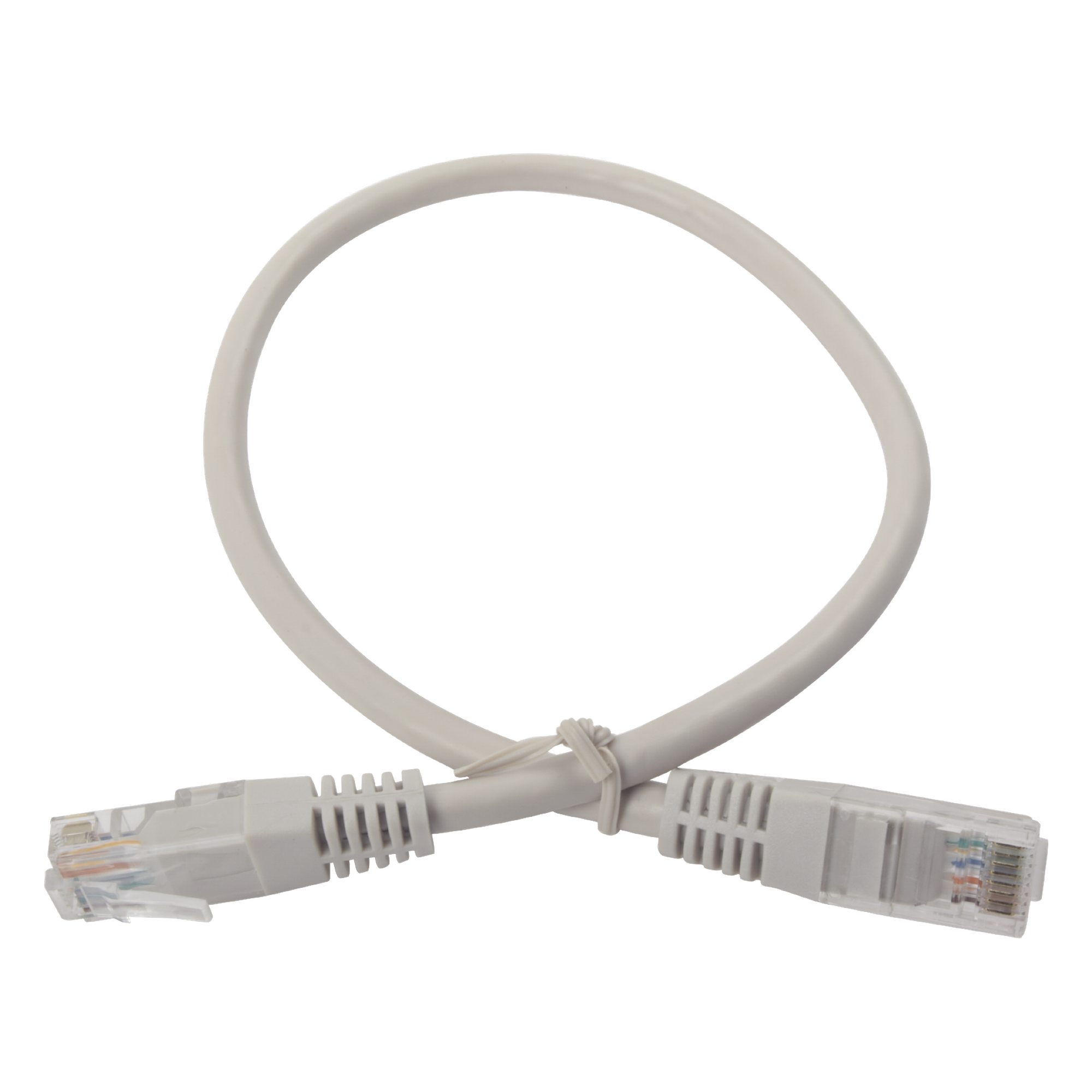 Cable de Parcheo UTP Cruzado Cat6 0.4 Metros (1.31 Pies) - Gris