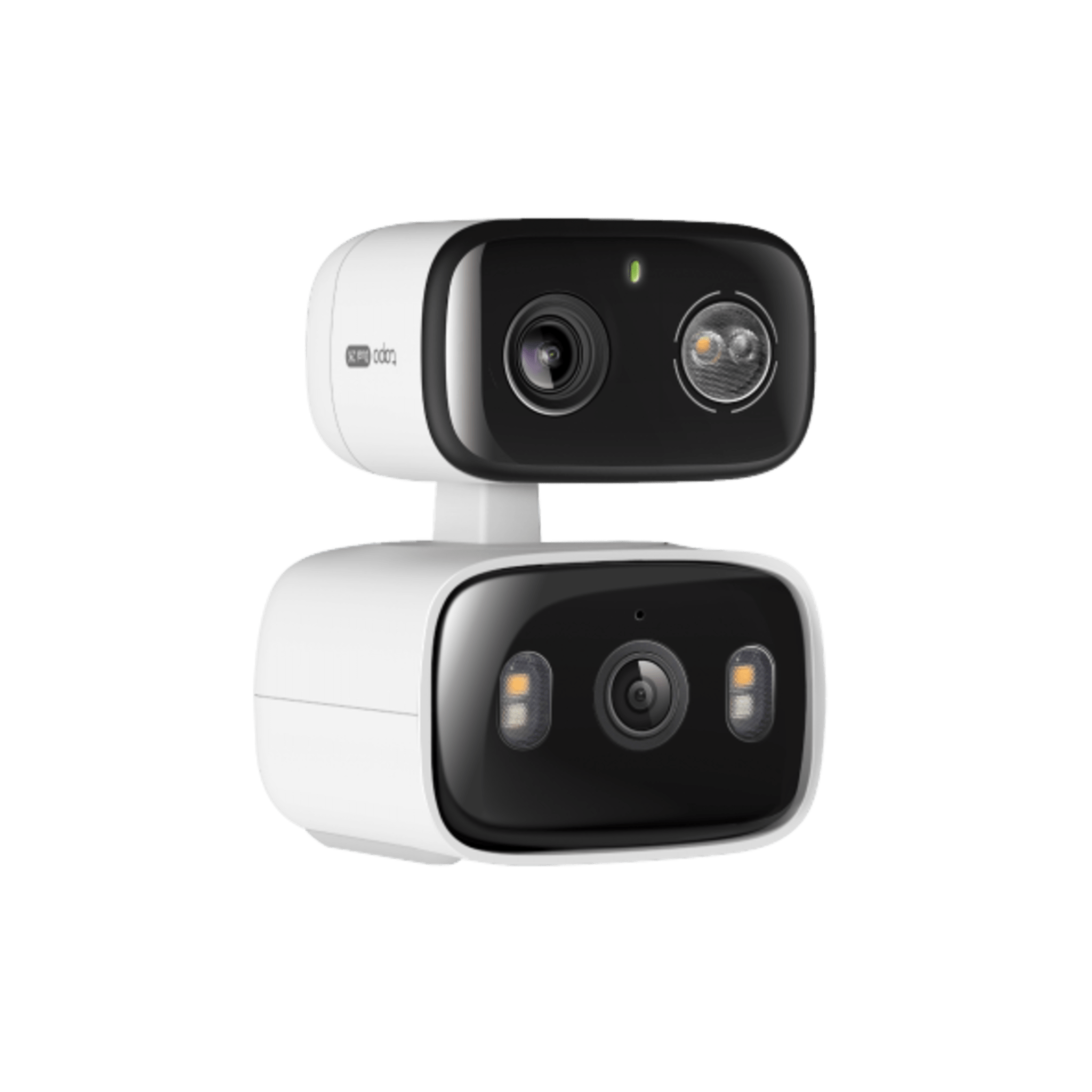 Cámara de Seguridad Dual PTZ / 2 Lentes 2K+2K (3MP cada uno) / 3x Claridad Telefoto / IP65 Exterior / IA Inteligente / Seguimiento Sincronizado / Vista Dual Simultánea / Color Night Vision / Audio Bidireccional / 125.5° Gran Angular + 67