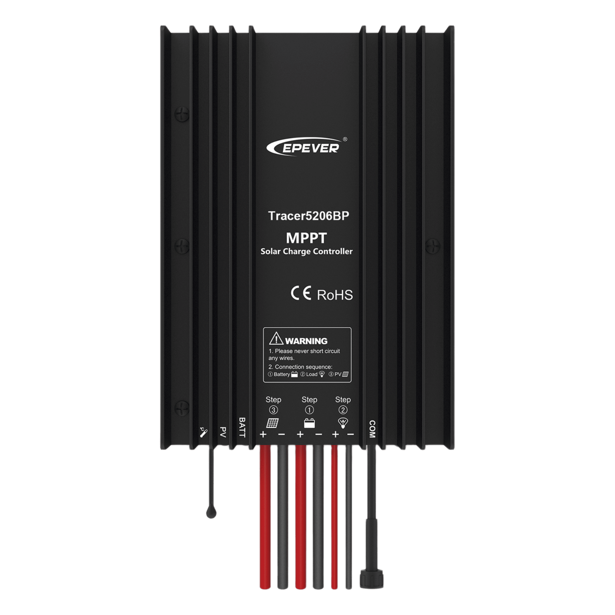 Controlador Solar MPPT / 20A / 12/24V / Voc 100V / RS-485 / Baterías Litio / IP68 — EPEVER · SKU TRACER5206BP