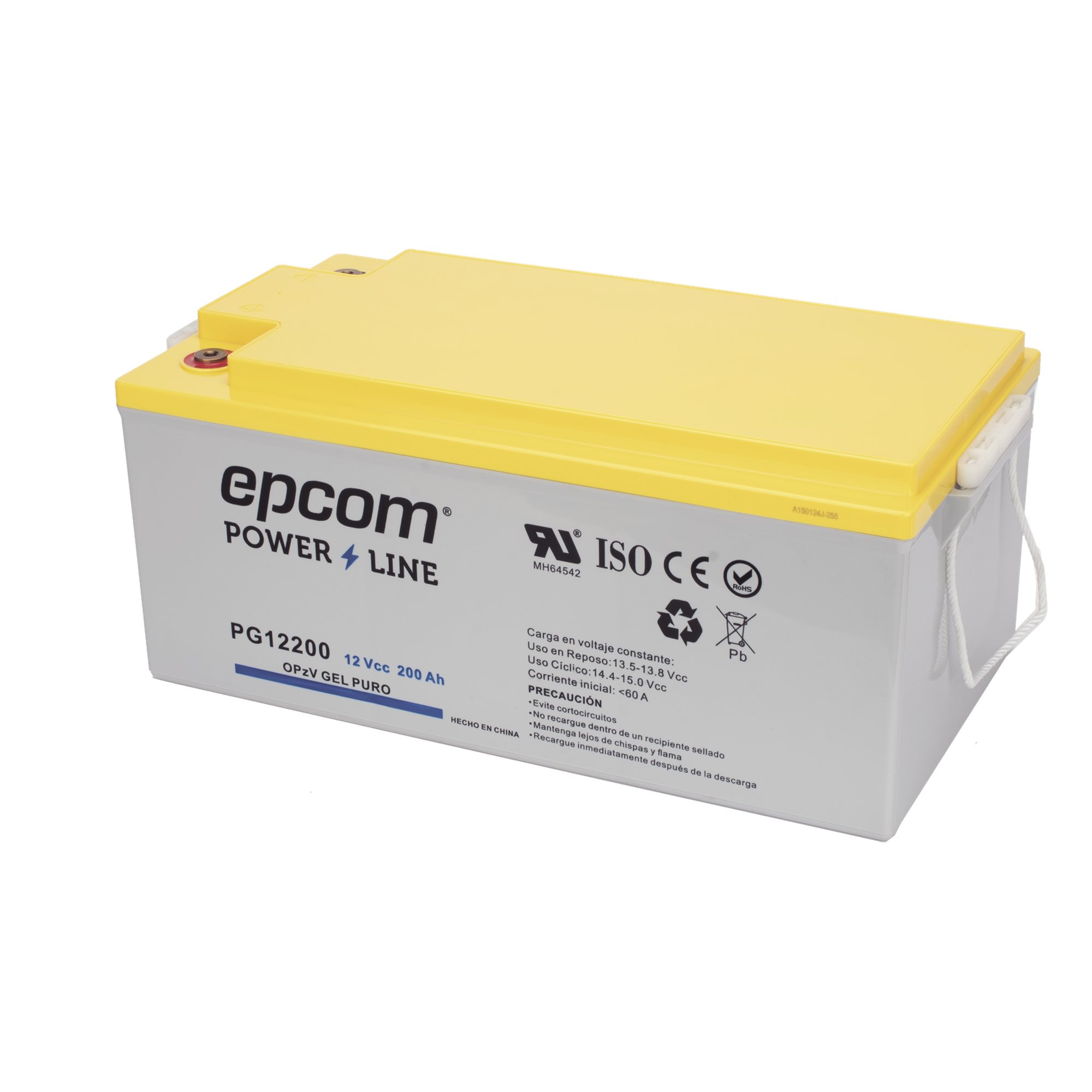 Batería de GEL PURO OPzV / 12 V @ 200 Ah / Ciclo profundo / Uso en Aplicaciones Fotovoltaicas y de Respald