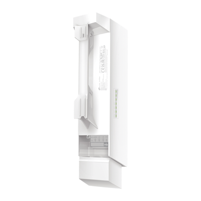 KIT de Enalce Inalámbrico Omada para Exterior / Frecuencia de 5GHz / Emparejamiento Automático / 3 puertos Gigabit / PoE Pasivo 24 Vcc o 802.3 PoEaf / Antena Direccional de 7 dBi MIMO 2x2 / Adminsitración Remota Mediante Omada