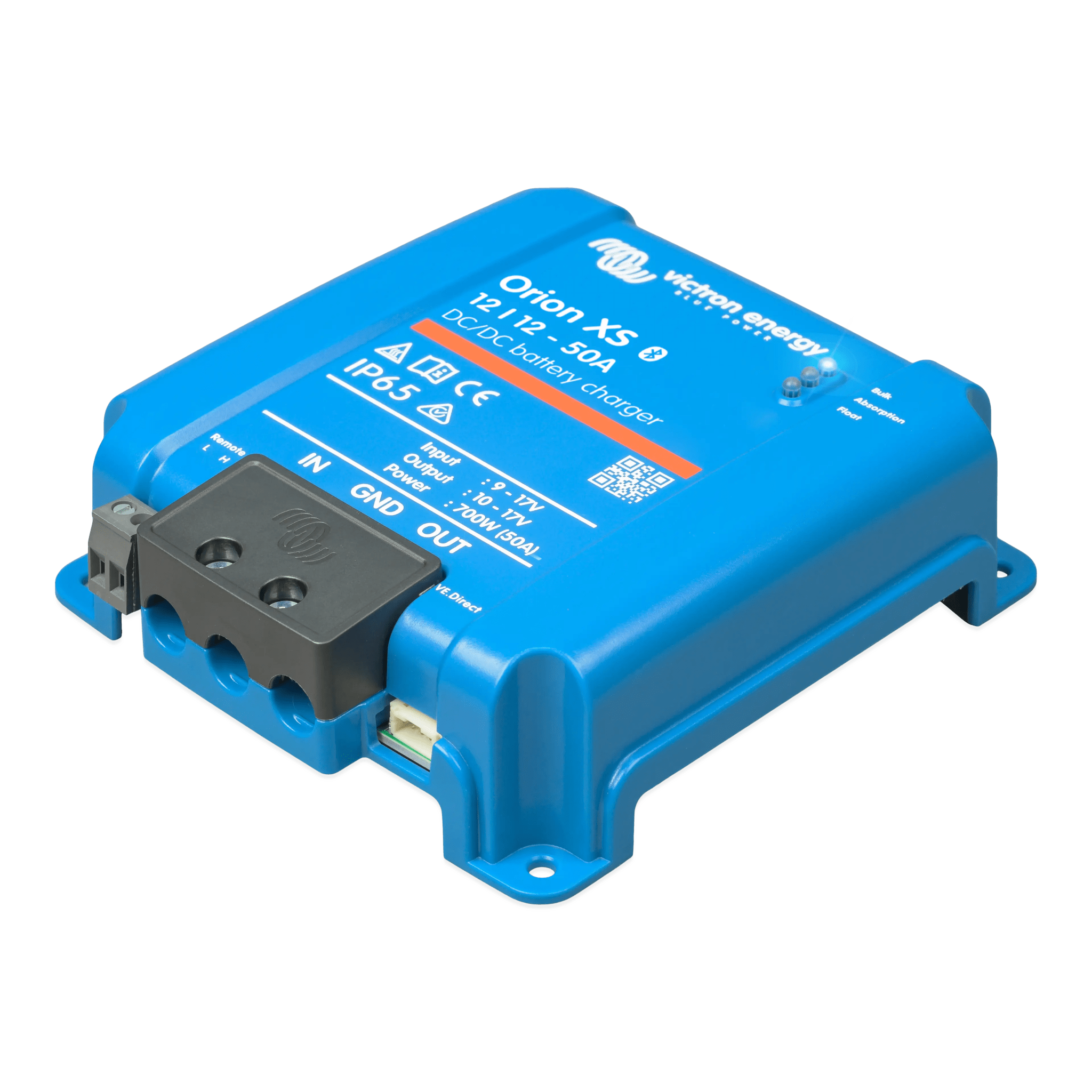 Orion XS 12/12-50 A / Cargador de Baterías CC-CC / 50 A 12 V / IP65 / Compatibilidad Alternador Inteligente / Para Bancos de Baterías de 500 Ah