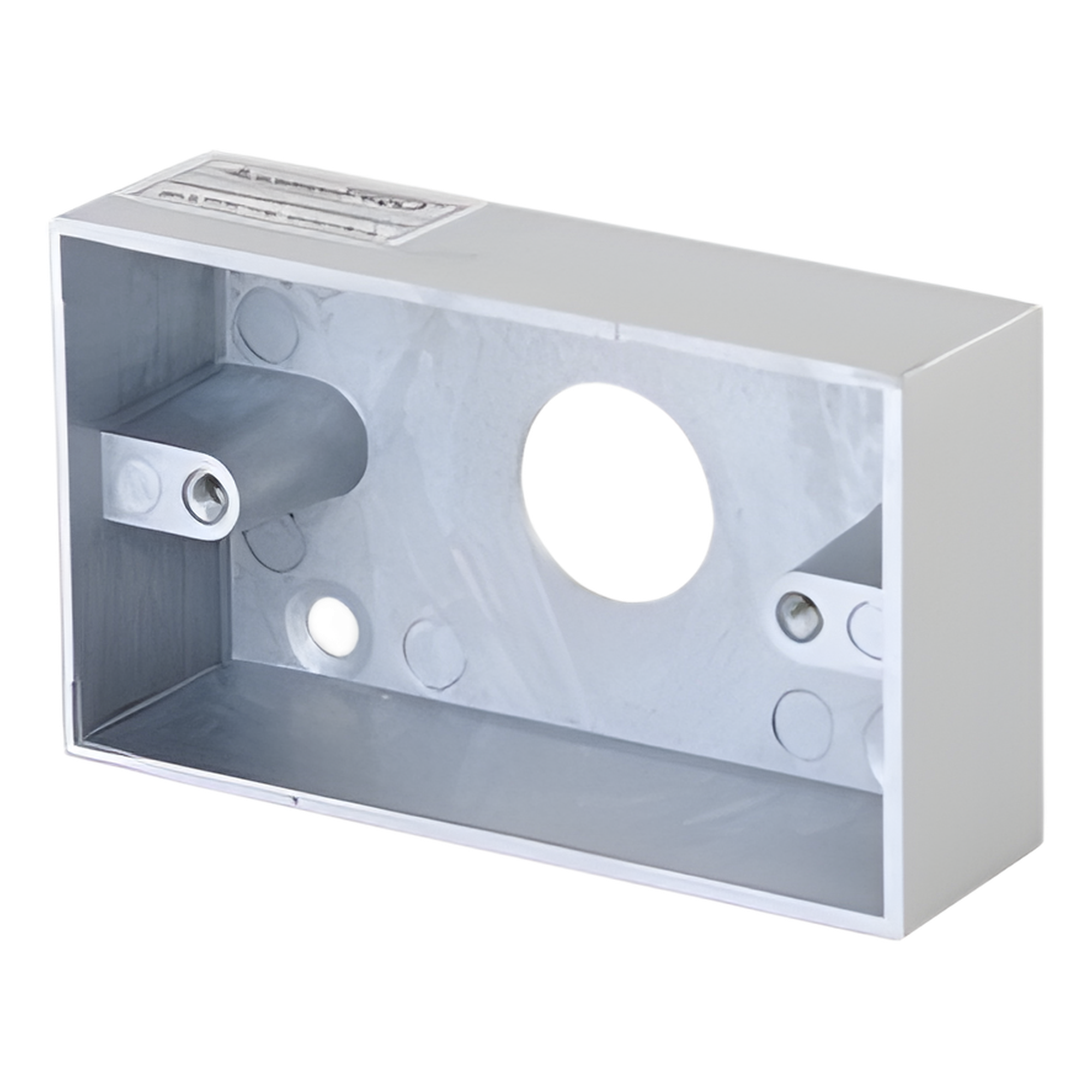 Caja cromada para instalación del botón PRO800B — ACCESSPRO · SKU PRO800-BOX