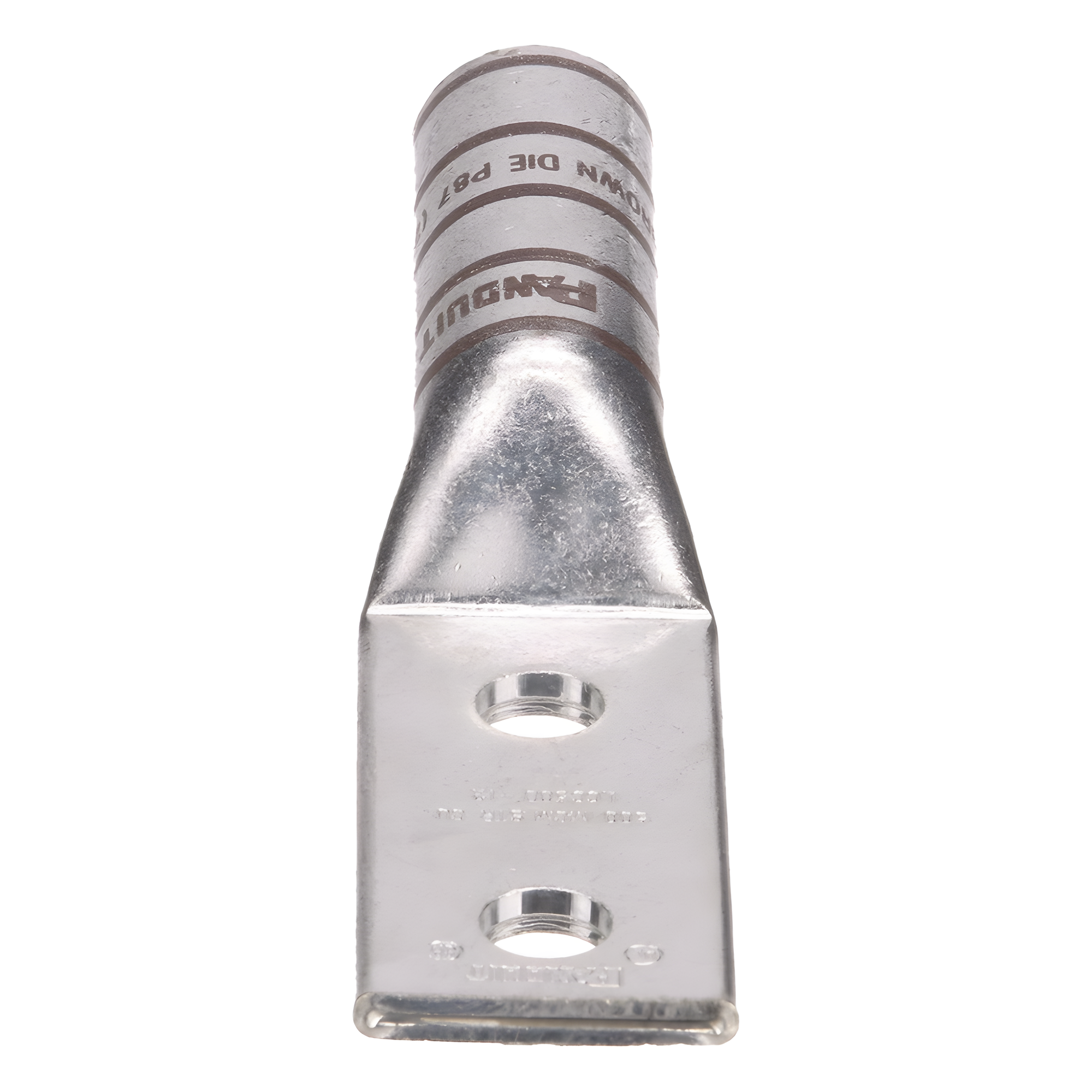 Zapata de compresión LCC500-12-6 para cal. 500 Kcmil, Doble barreno para tornillo prisionero de 1/2, Espaciado de orificios 44.5mm, 1 Pz — PANDUIT · SKU LCC500-12-6