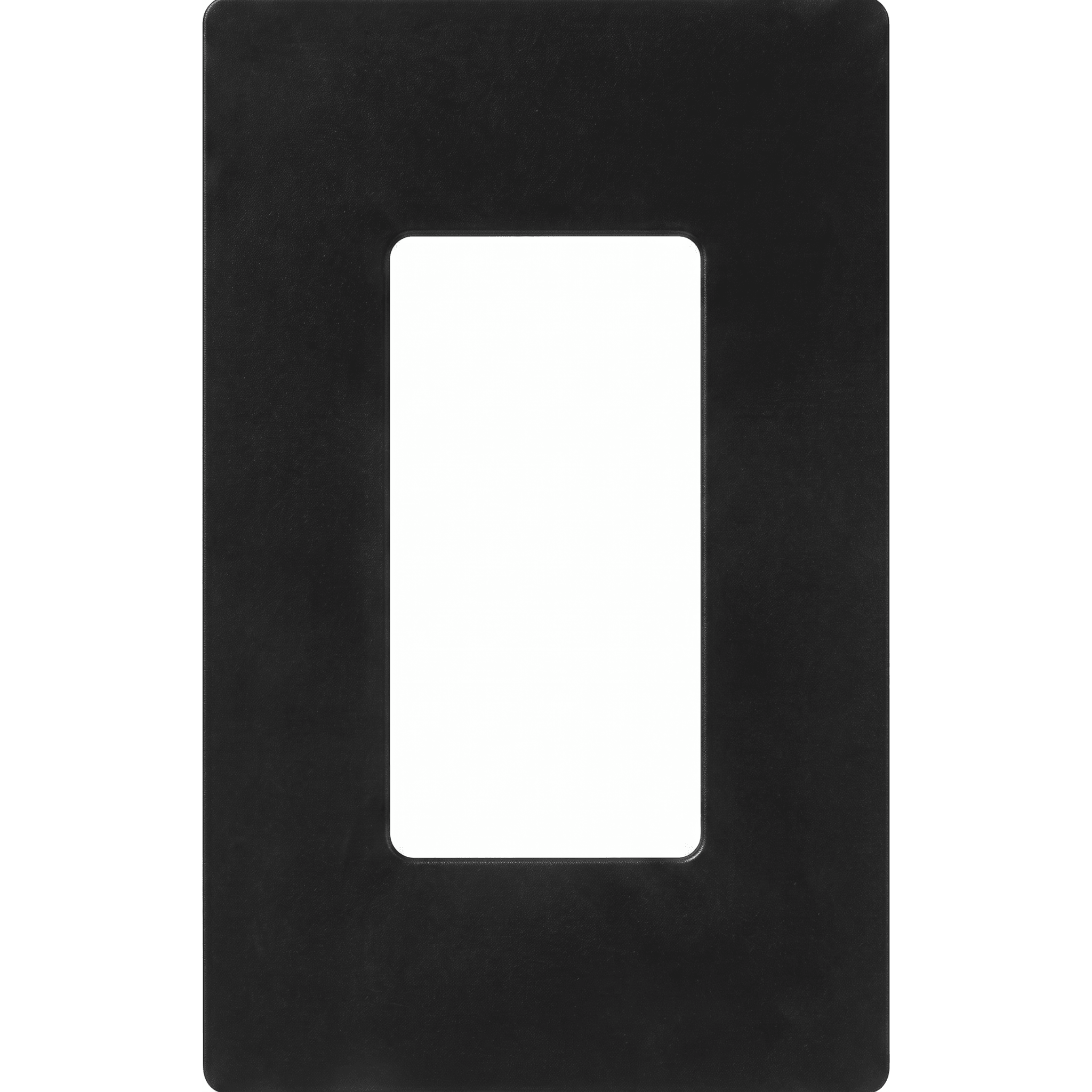 Tapa Color Negro para interruptor o dimmer Lutron, 1 gang, limpio y moderno