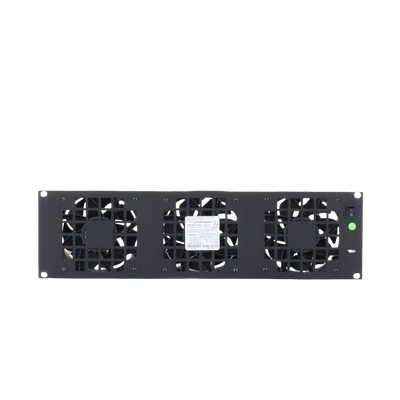 Kit de 3 Ventilador 110 Vca (12 x 12 cm) con Clavija 5-15P. Para instalación en Postes Rack
