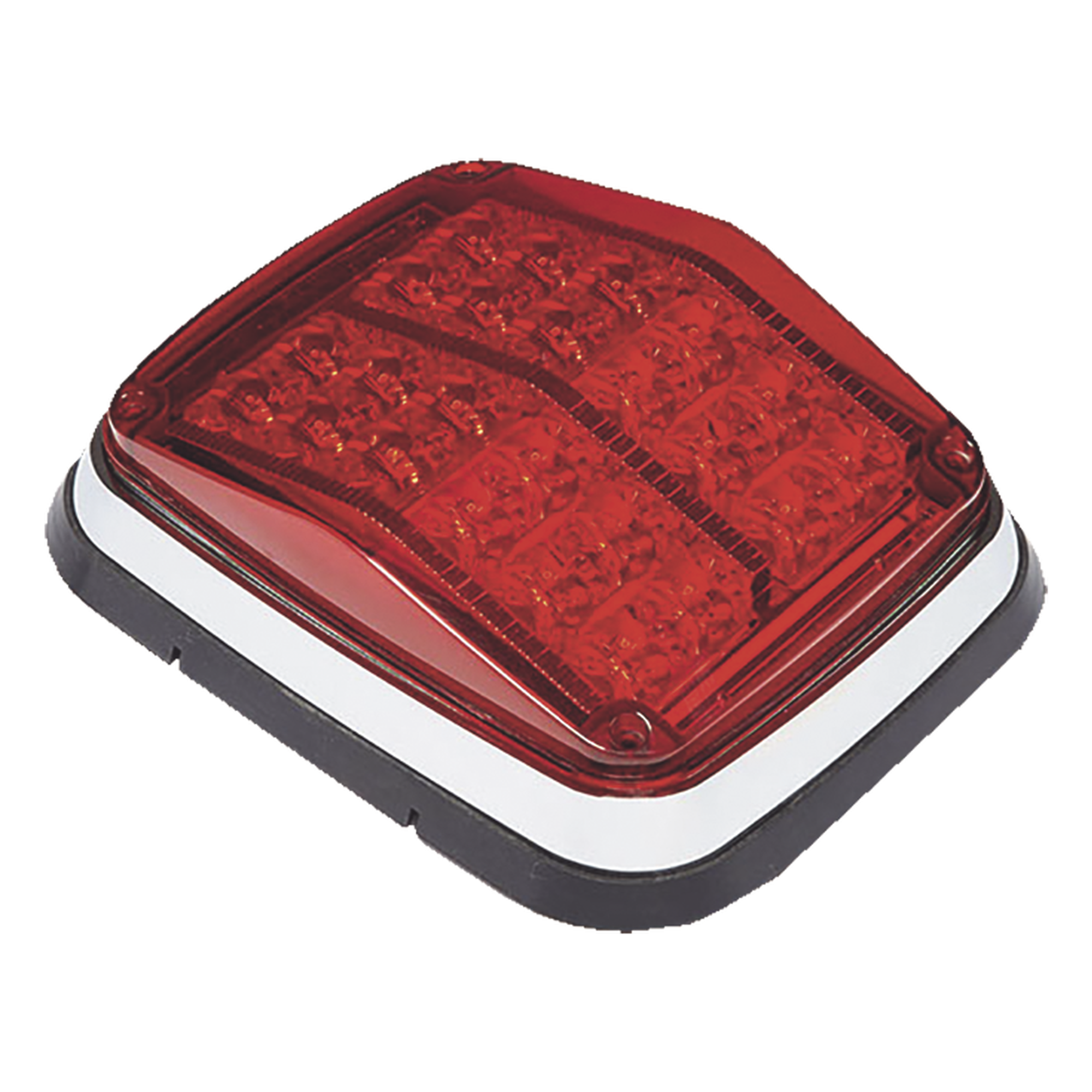 Luz de advertencia de 8 X 6", Color Rojo, SAE, IP67, Ideal para Ambulancias