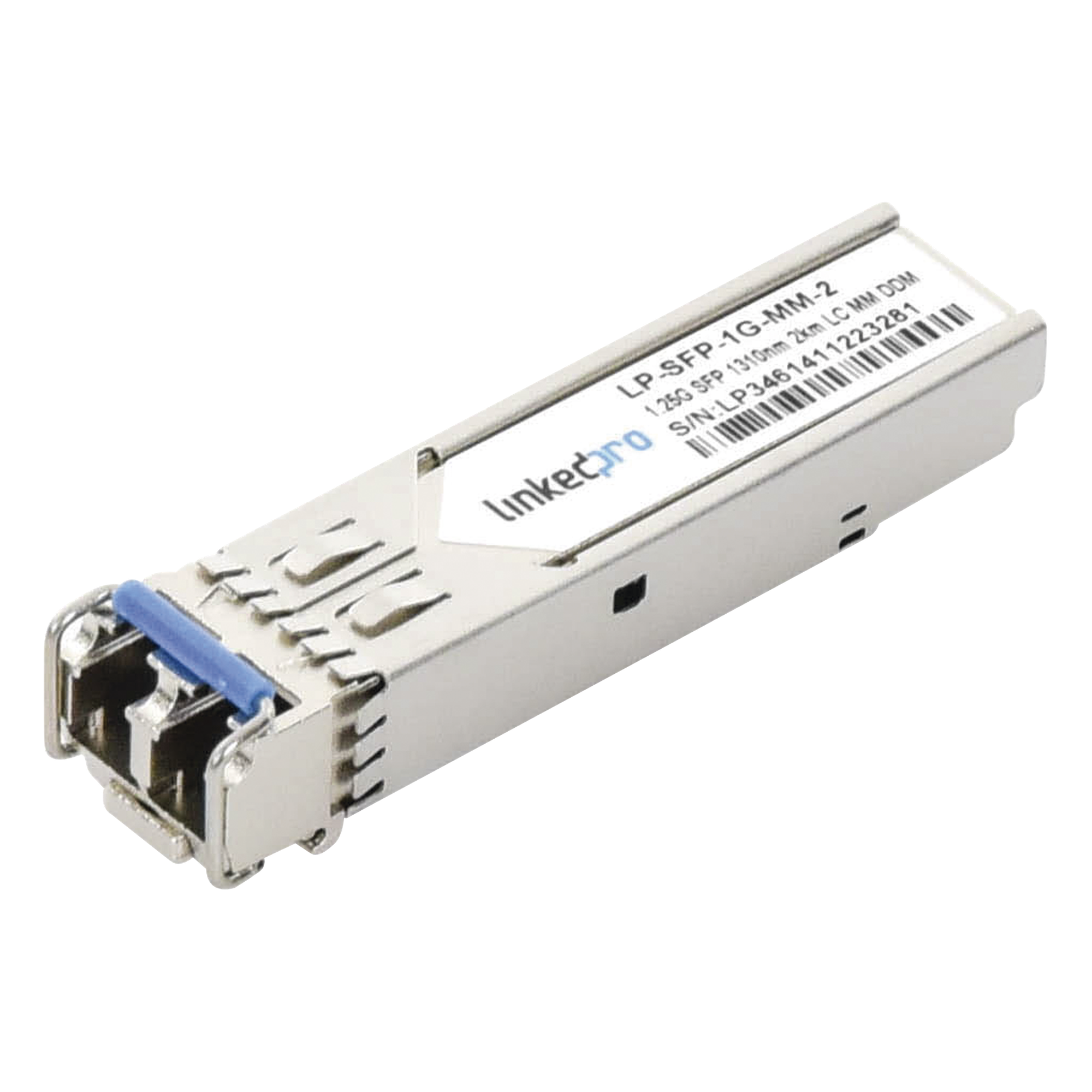 Transceptor Óptico SFP (Mini-Gbic) / Multimodo 1310 nm / 1.25 Gbps / 1000BASE-SX / Conectores LC/UPC Dúplex / DDM / Hasta 2 km — LINKEDPRO BY EPCOM · SKU LP-SFP-1G-MM-2